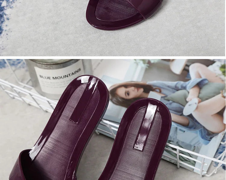 Size 36-41 Women's Sandals Slippers Summer Zapatos Mujer Flat Shoes Mules Clogs Female Peep Toe Soft Bottom Non-Slip Chaussures