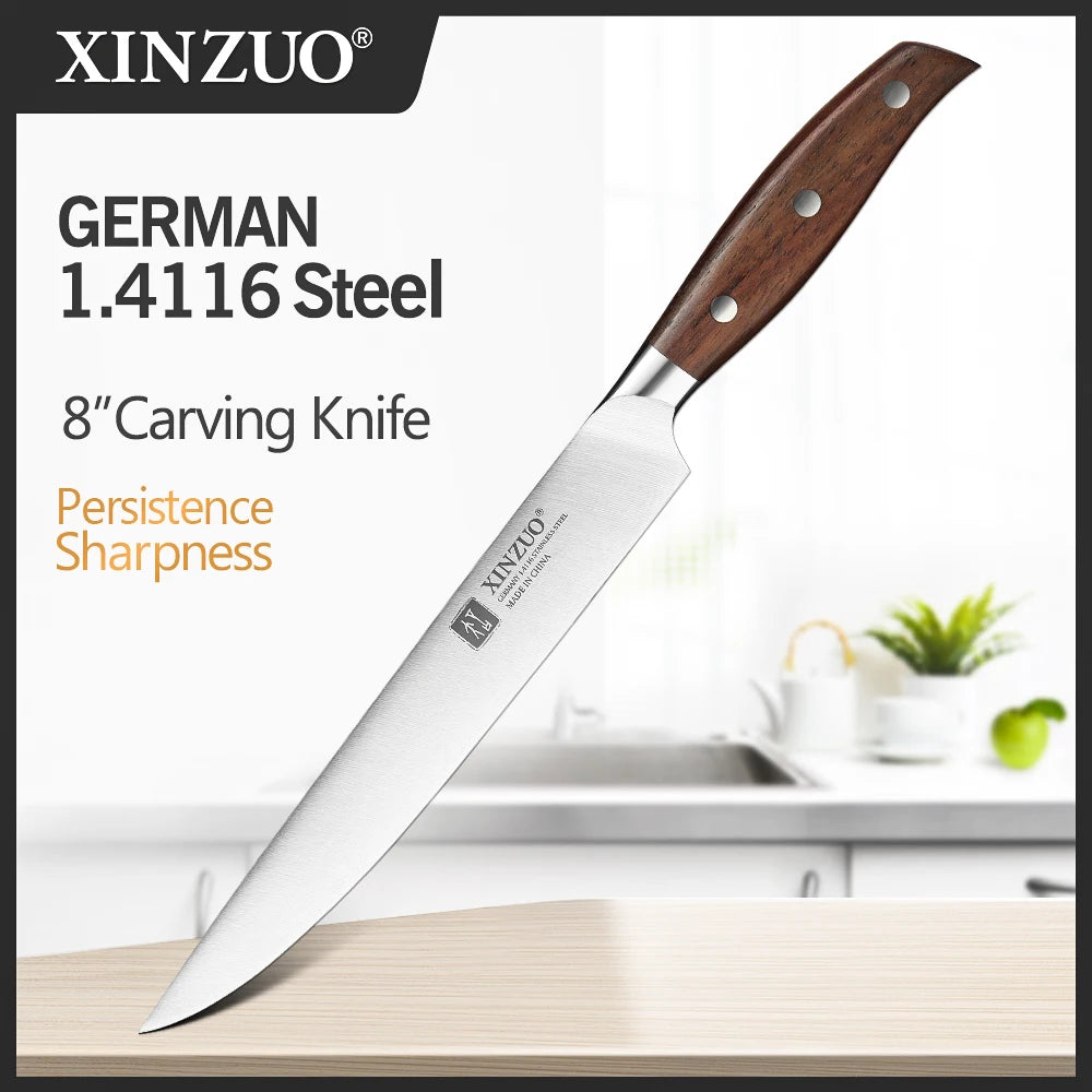 XINZUO High Quality Paring  Utility Cleaver Knife Set - 35 5 8 Germany 14116 Stainless Steel