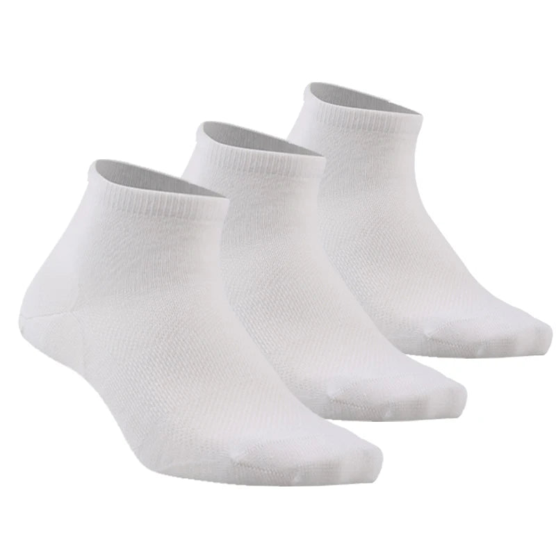 Merino Wool Athletic Socks - No Show Ankle Breathable Mesh, Toe Heel Reinforcement