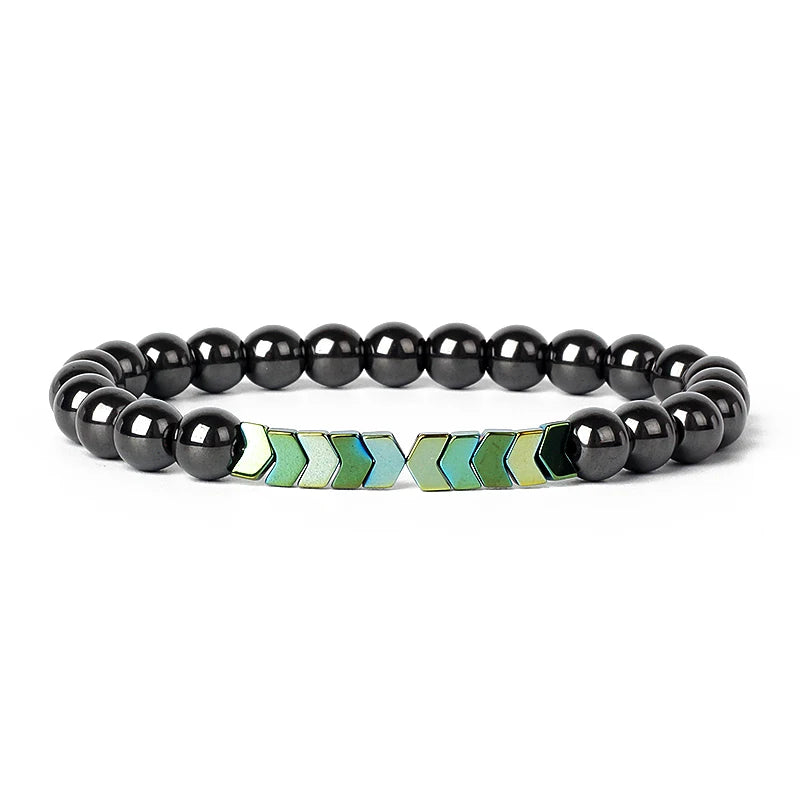 Hematite Magnetic Bracelet Man Weight Loss Bracelet Natural Stone Magnetic Bracelet Slimming Woman Health Care Therapy Jewelry
