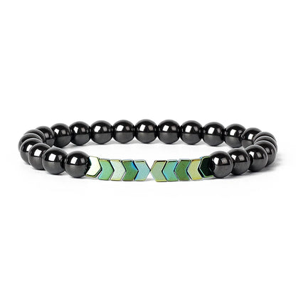 Hematite Magnetic Bracelet Man Weight Loss Bracelet Natural Stone Magnetic Bracelet Slimming Woman Health Care Therapy Jewelry