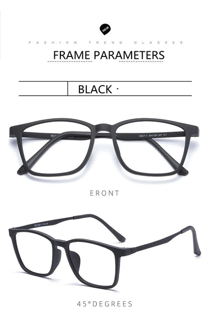 Titanium Reading Glasses - Lightweight Rectangle Frame with Blue Light Blocking