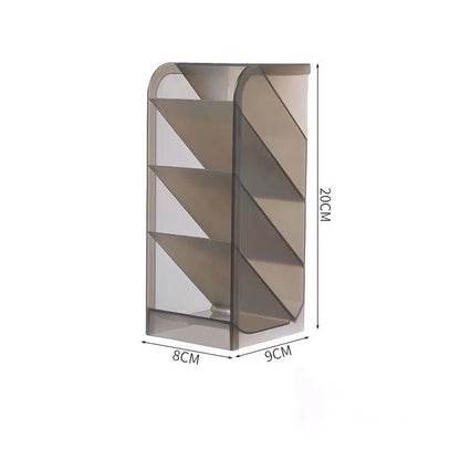 Desktop Organizer - Multifunctional 4 Grid Storage Box With Pen Holder & Makeup Storage