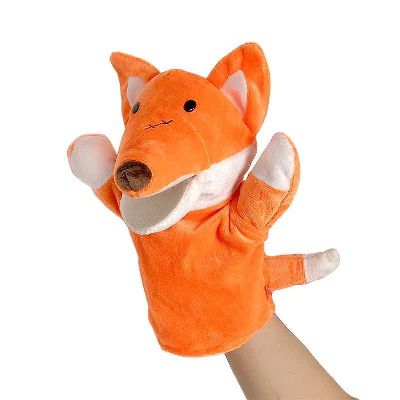 Stuffed Plush Animals - Kawaii Animal Dolls Hand Finger Puppets For Kids Learning Toys