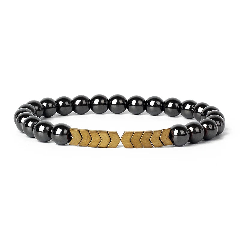 Hematite Magnetic Bracelet Man Weight Loss Bracelet Natural Stone Magnetic Bracelet Slimming Woman Health Care Therapy Jewelry