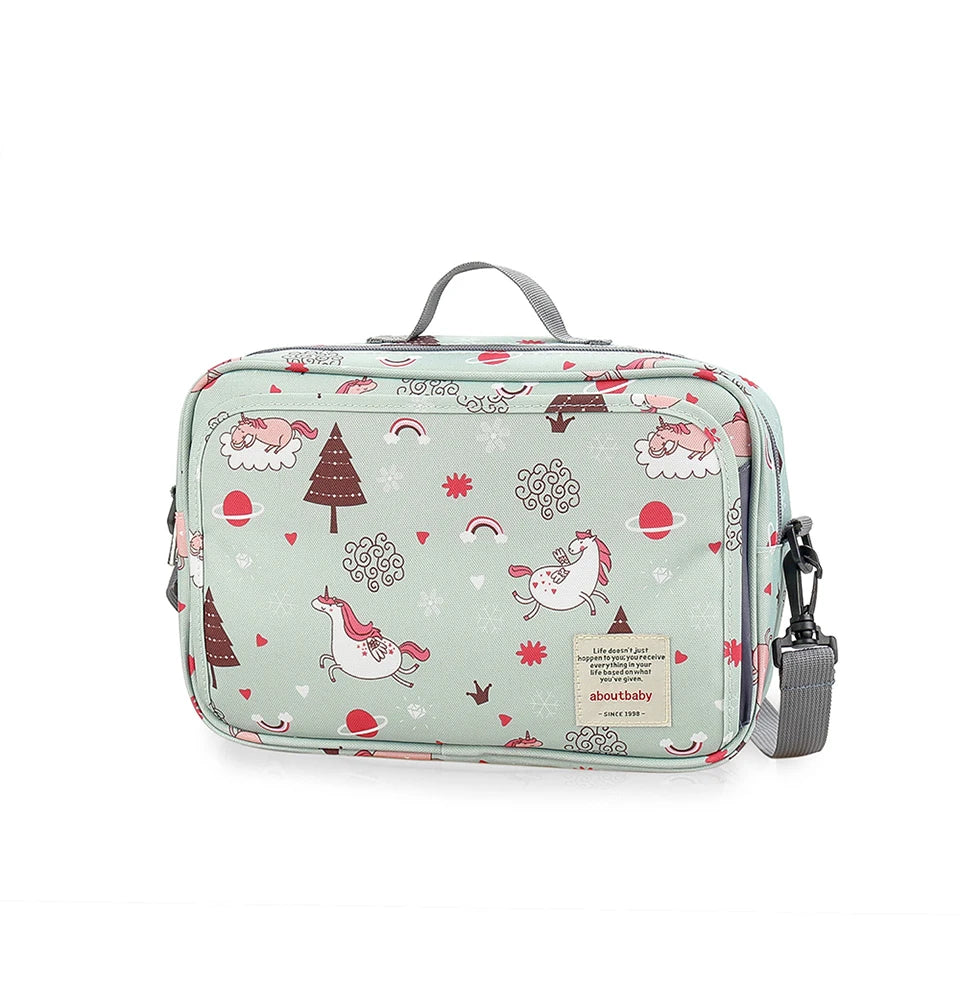 Baby Stroller Bag Waterproof Portable Outing Travel Mummy Bag Multifunction Diaper Bottle Storage Hanging Bag Pram Organizer