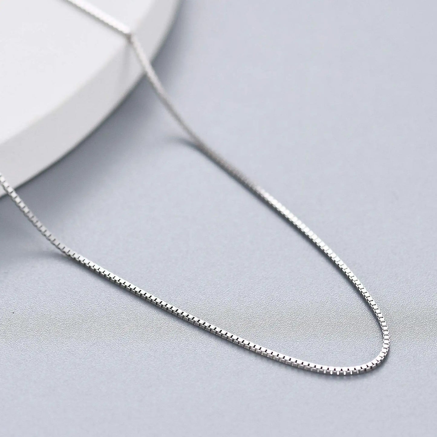 S925 Sterling Silver Hip Hop Chain Necklace - Custom Curb Cuban Satellite Box Snake Bone - ZOOMNSTORE
