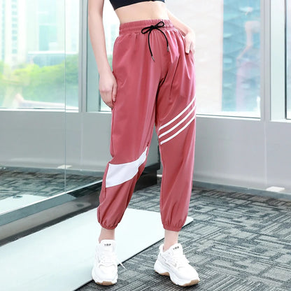 Sports Pants Autumn Women Loose Yoga Pants Sports Trousers Exercise Fitness Running Jogging Trousers Workout Sport Pants