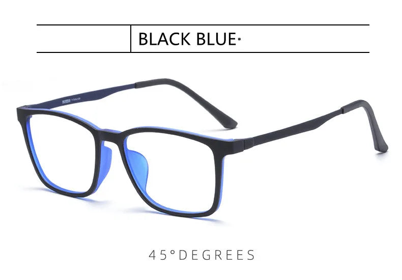 Titanium Reading Glasses - Lightweight Rectangle Frame with Blue Light Blocking