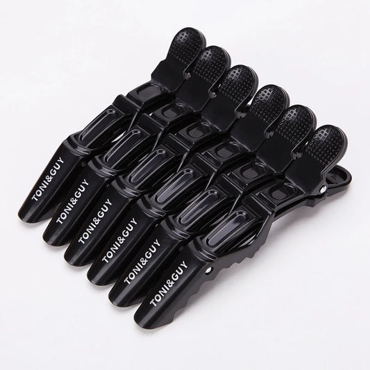 Hair Clip Set - 6pcs Durable Plastic Alligator Hairdressing Clamps for Salon Styling - ZOOMNSTORE