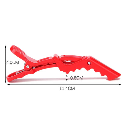 Hair Clip Set - 6pcs Durable Plastic Alligator Hairdressing Clamps for Salon Styling - ZOOMNSTORE