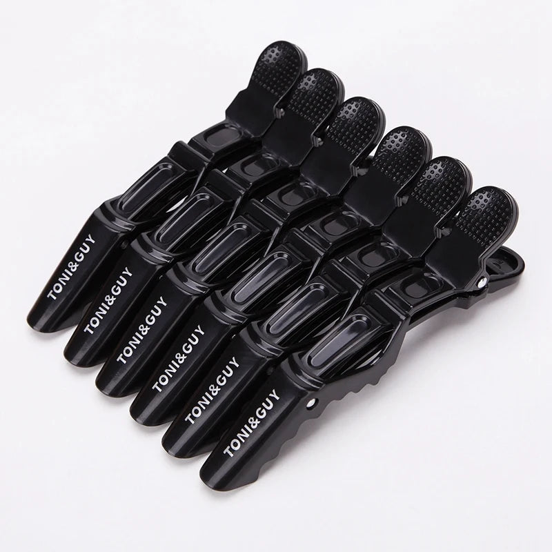Hair Clip Set - 6pcs Durable Plastic Alligator Hairdressing Clamps for Salon Styling - ZOOMNSTORE