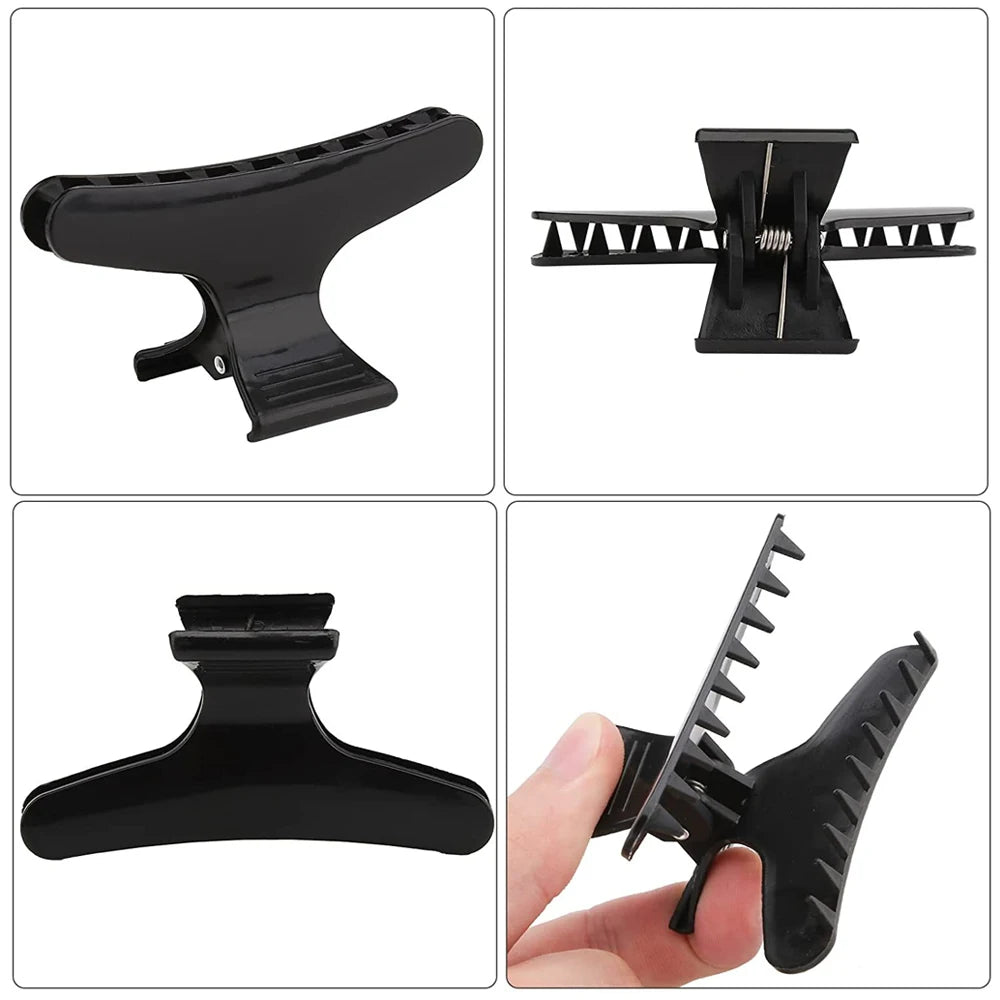 Hair Clips - 12Pcs Professional Barber Styling Sectioning Haircut Clamps - ZOOMNSTORE