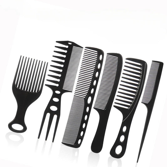 Hair Cutting Comb Set – 6Pcs Professional Barber Salon Hair Styling Accessories - ZOOMNSTORE