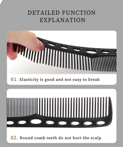 Hair Cutting Comb Set – 6Pcs Professional Barber Salon Hair Styling Accessories - ZOOMNSTORE
