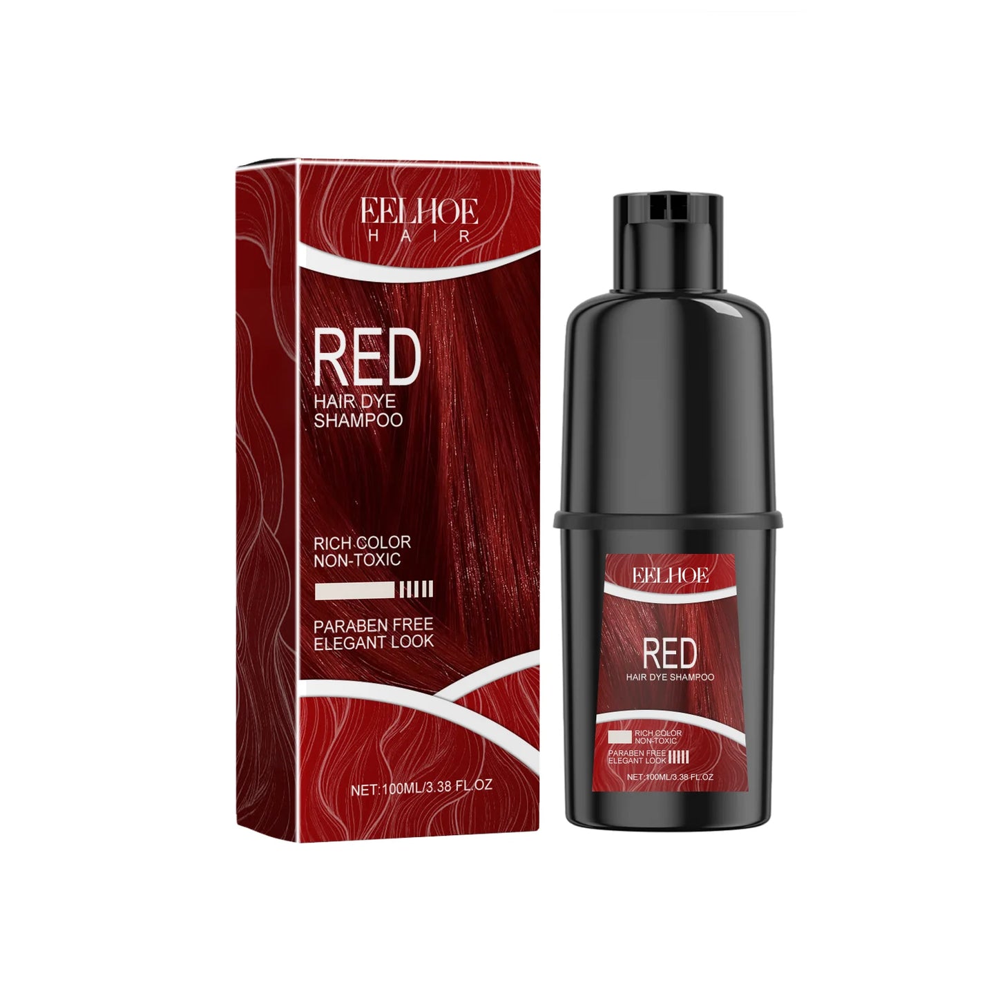 Eelhoe Hair Dye Shampoo 100ml - Nourishing Repair for Damaged Hair Long Lasting Color - ZOOMNSTORE