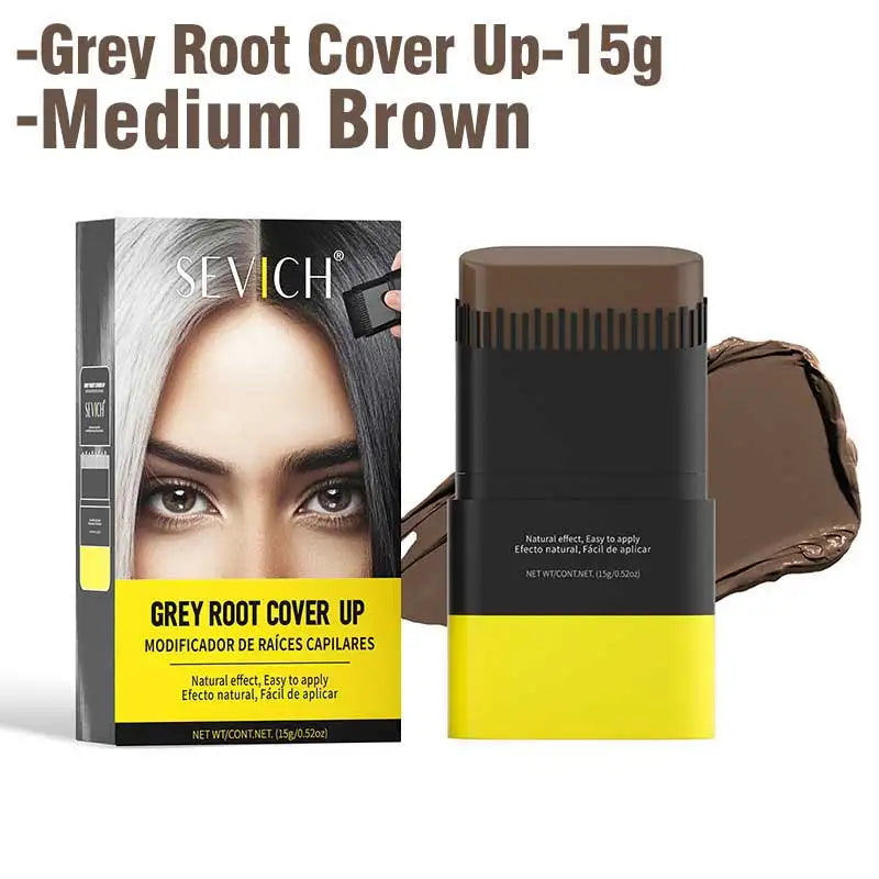 Portable Hair Dye Stick - Waterproof Hairline Root Concealer Instant Grey Coverage Pen 3 Colors - ZOOMNSTORE
