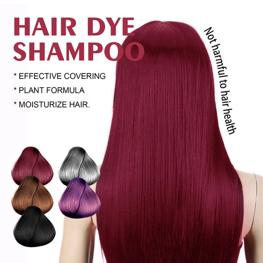 3-in-1 Hair Dye Shampoo - Nourishing Black Hair Color  Repair - ZOOMNSTORE