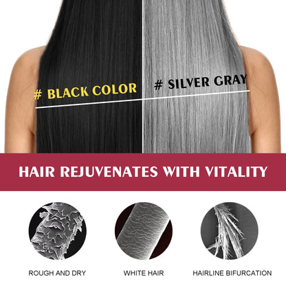 3-in-1 Hair Dye Shampoo - Nourishing Black Hair Color  Repair - ZOOMNSTORE