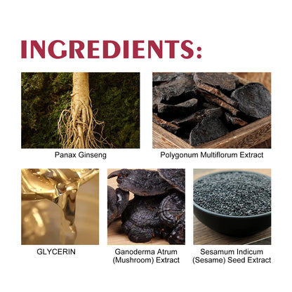 3-in-1 Hair Dye Shampoo - Nourishing Black Hair Color  Repair - ZOOMNSTORE