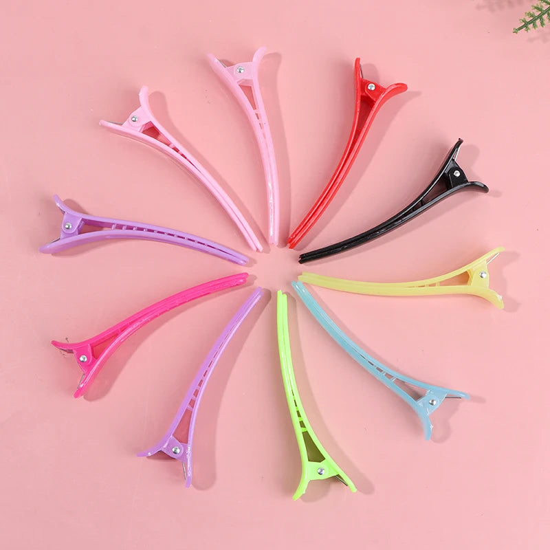 Hair Grip Clips - 10Pcs Professional Basic Sectioning Salon Styling Plastic Set - ZOOMNSTORE