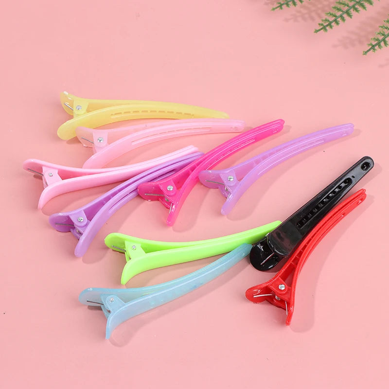 Hair Grip Clips - 10Pcs Professional Basic Sectioning Salon Styling Plastic Set - ZOOMNSTORE