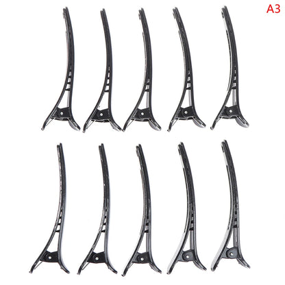 Hair Grip Clips - 10Pcs Professional Basic Sectioning Salon Styling Plastic Set - ZOOMNSTORE
