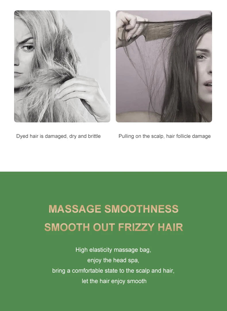 Hair Massage Comb – Air Cushion Scalp Hairbrush With Non Slip Handle For Detangling - ZOOMNSTORE