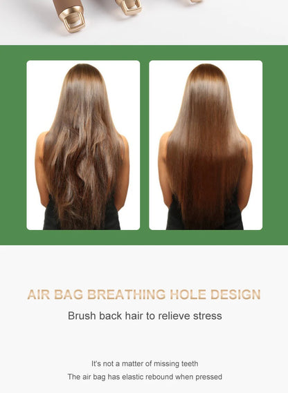 Hair Massage Comb – Air Cushion Scalp Hairbrush With Non Slip Handle For Detangling - ZOOMNSTORE