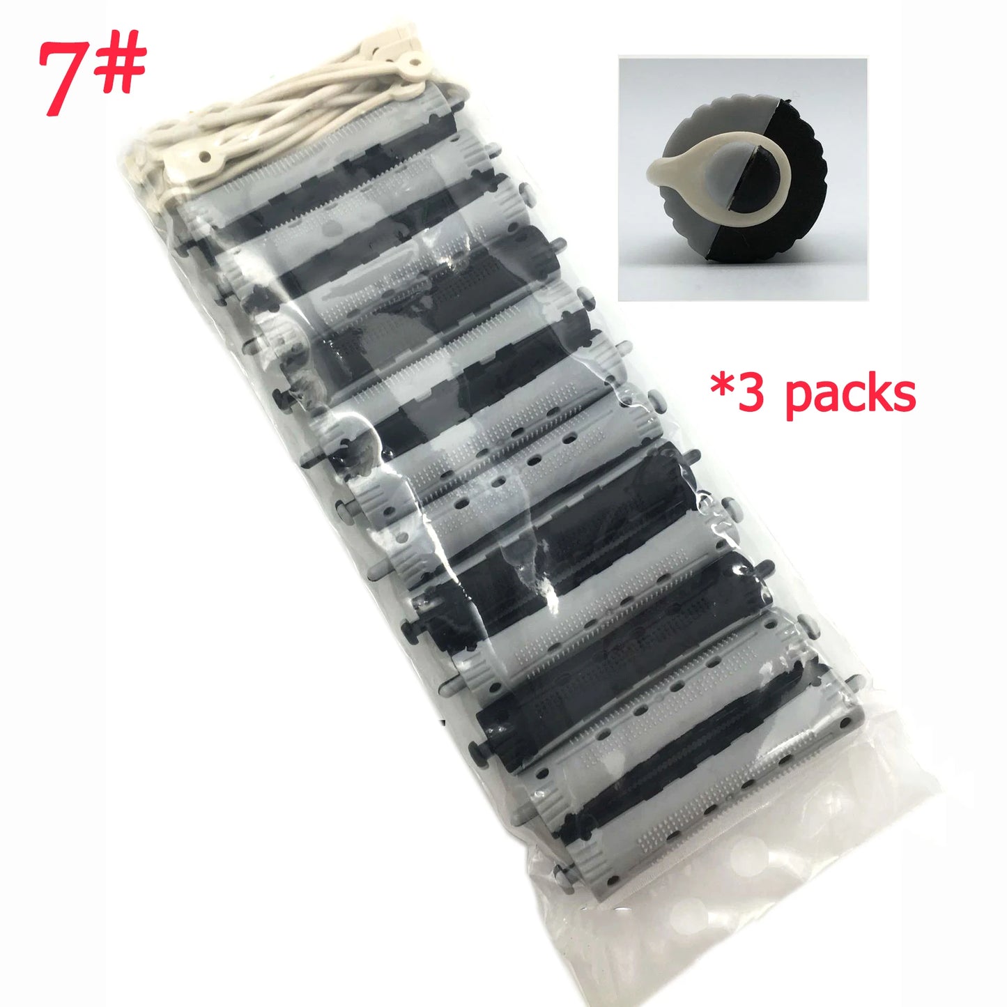 Hair Rollers Set – 12 Pcs Salon Rubber Band Cold Perm Rods Curling Hair Tools - ZOOMNSTORE