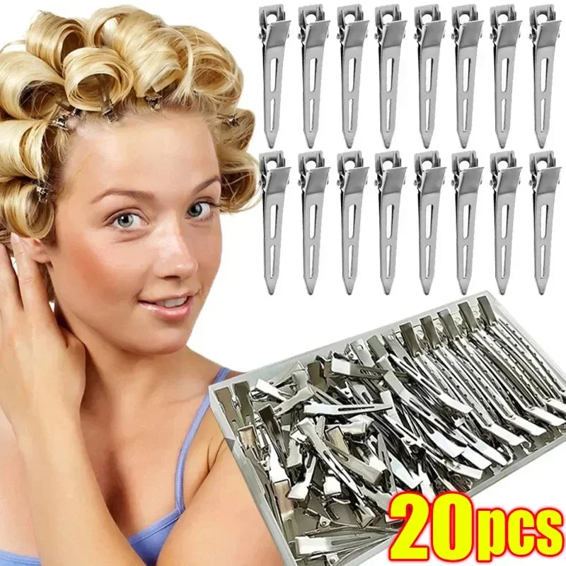 Hair Salon Clips - Professional Styling Hair Sectioning Clips with Metal Barrettes - ZOOMNSTORE
