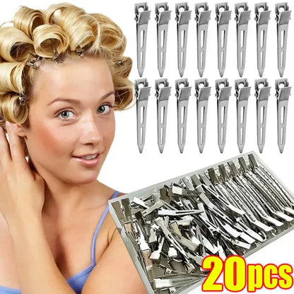 Hair Salon Clips - Professional Styling Hair Sectioning Clips with Metal Barrettes - ZOOMNSTORE