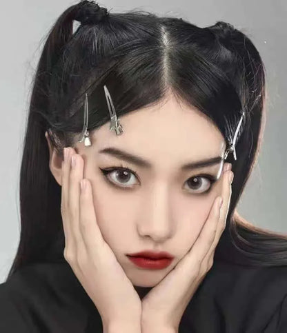 Hair Styling Clips - Ladies Hair Clip Set with Metal Sectioning Barrettes | Fashion Silver Hairdressing Accessories - ZOOMNSTORE