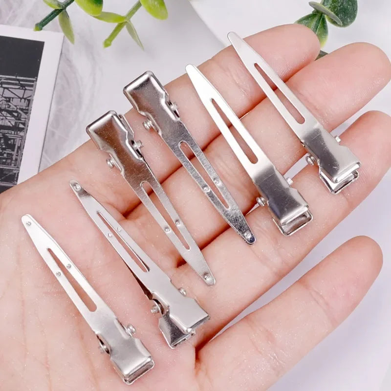Hair Styling Clips - Ladies Hair Clip Set with Metal Sectioning Barrettes | Fashion Silver Hairdressing Accessories - ZOOMNSTORE