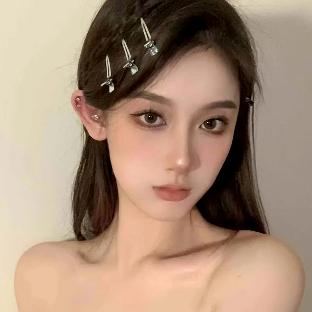 Hair Styling Clips - Ladies Hair Clip Set with Metal Sectioning Barrettes | Fashion Silver Hairdressing Accessories - ZOOMNSTORE