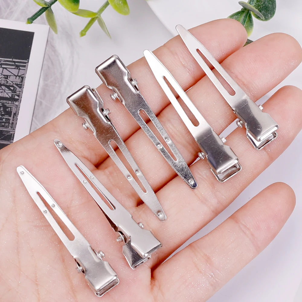 Hair Styling Clips - Ladies Hair Clip Set with Metal Sectioning Barrettes | Fashion Silver Hairdressing Accessories - ZOOMNSTORE
