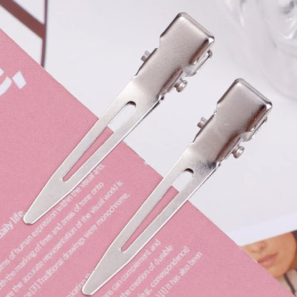 Hair Styling Clips - Ladies Hair Clip Set with Metal Sectioning Barrettes | Fashion Silver Hairdressing Accessories - ZOOMNSTORE