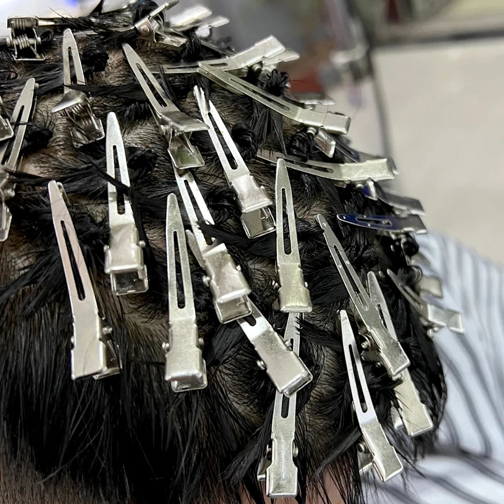 Hair Styling Clips - Ladies Hair Clip Set with Metal Sectioning Barrettes | Fashion Silver Hairdressing Accessories - ZOOMNSTORE