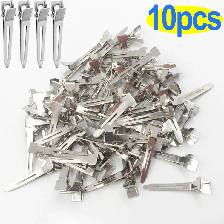 Hair Styling Clips - Ladies Hair Clip Set with Metal Sectioning Barrettes | Fashion Silver Hairdressing Accessories - ZOOMNSTORE