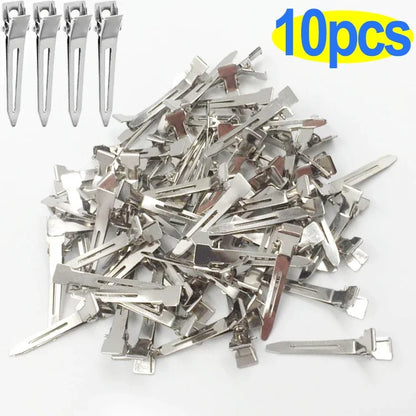 Hair Styling Clips - Ladies Hair Clip Set with Metal Sectioning Barrettes | Fashion Silver Hairdressing Accessories - ZOOMNSTORE