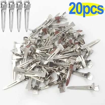 Hair Styling Clips - Ladies Hair Clip Set with Metal Sectioning Barrettes | Fashion Silver Hairdressing Accessories - ZOOMNSTORE