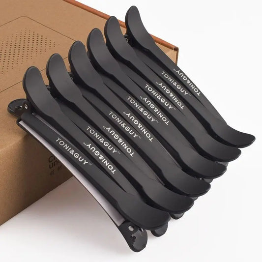 Hairdressing Hair Clips – 12pcs Black Plastic Alligator Claw Sectioning Set - ZOOMNSTORE