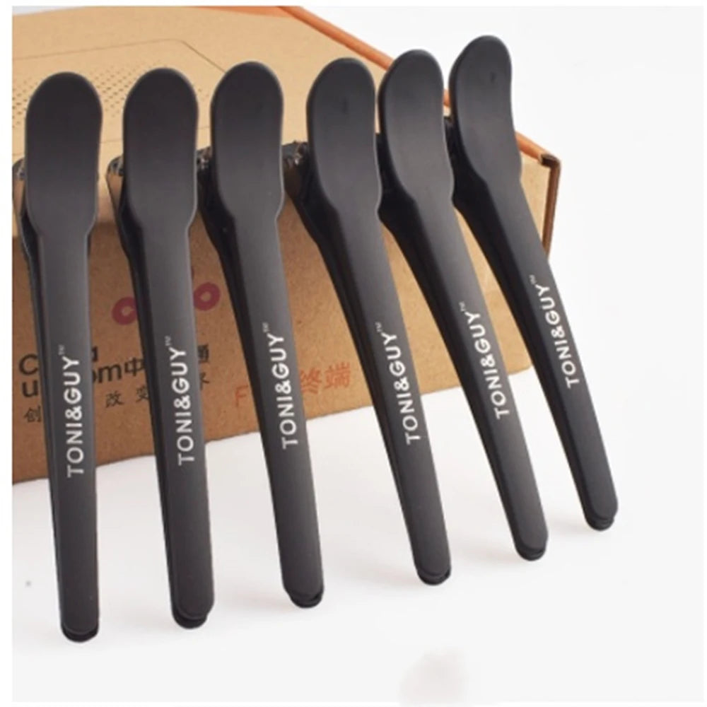 Hairdressing Hair Clips – 12pcs Black Plastic Alligator Claw Sectioning Set - ZOOMNSTORE