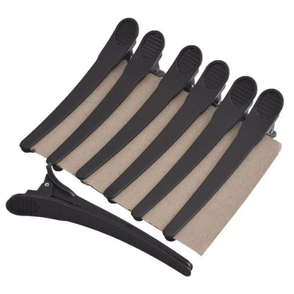 Hairdressing Hair Clips – 12pcs Black Plastic Alligator Claw Sectioning Set - ZOOMNSTORE