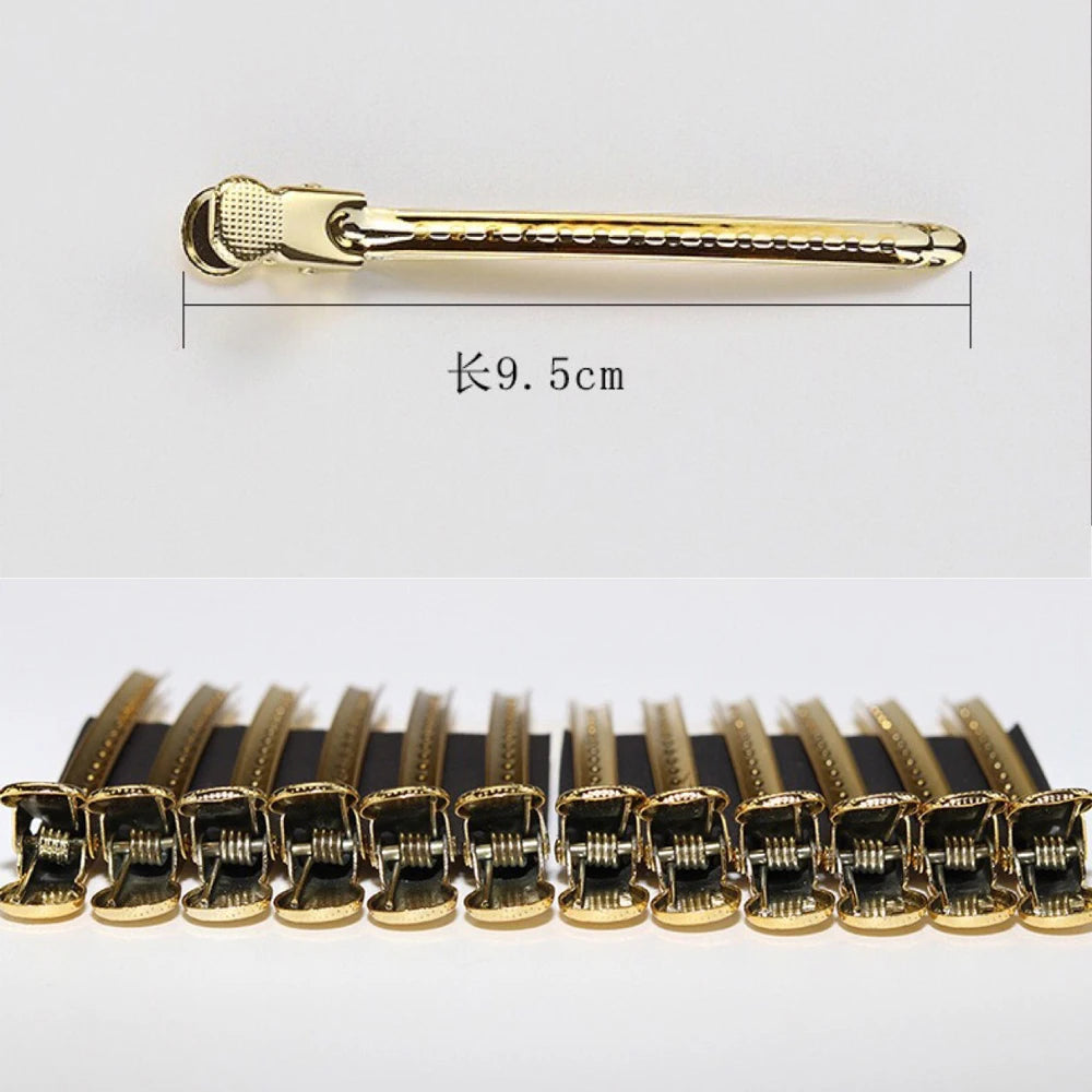 Hairdressing Sectioning Clips - Stainless Steel Hair Clip Clamps for Styling - ZOOMNSTORE
