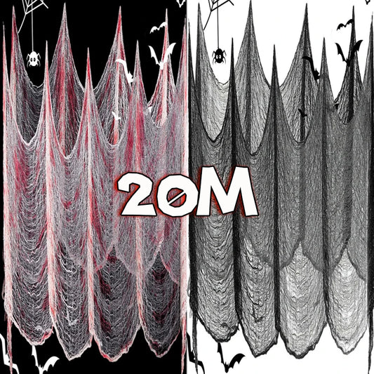 Creepy Bloody Black Gauze Cloth - Halloween Decoration Fabric for Parties and Yards - ZOOMNSTORE