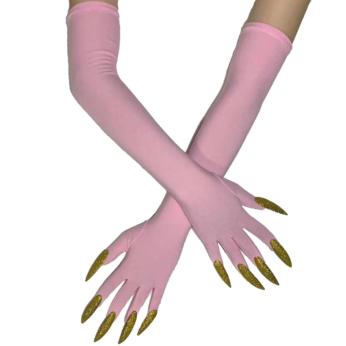 Cool Halloween gloves Green Ghost claws Dress up gloves Fashion black long nails Cosplay Halloween funny gloves C068 - ZOOMNSTORE