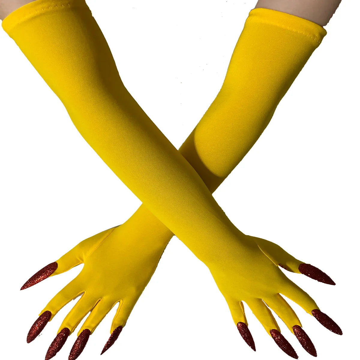 Cool Halloween gloves Green Ghost claws Dress up gloves Fashion black long nails Cosplay Halloween funny gloves C068 - ZOOMNSTORE