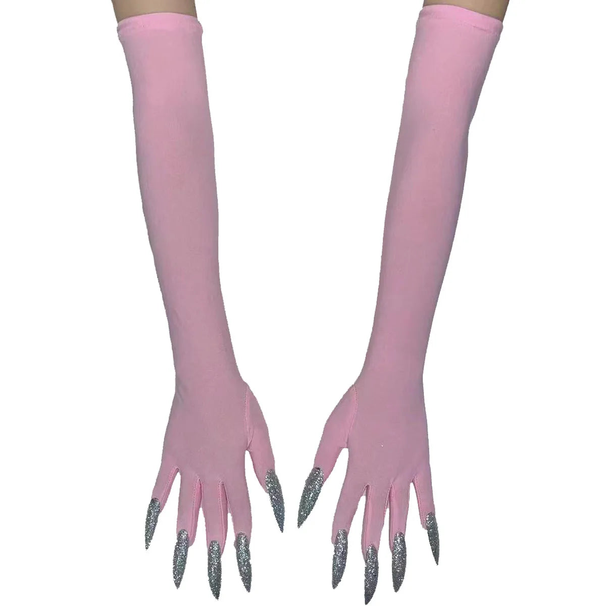 Cool Halloween gloves Green Ghost claws Dress up gloves Fashion black long nails Cosplay Halloween funny gloves C068 - ZOOMNSTORE