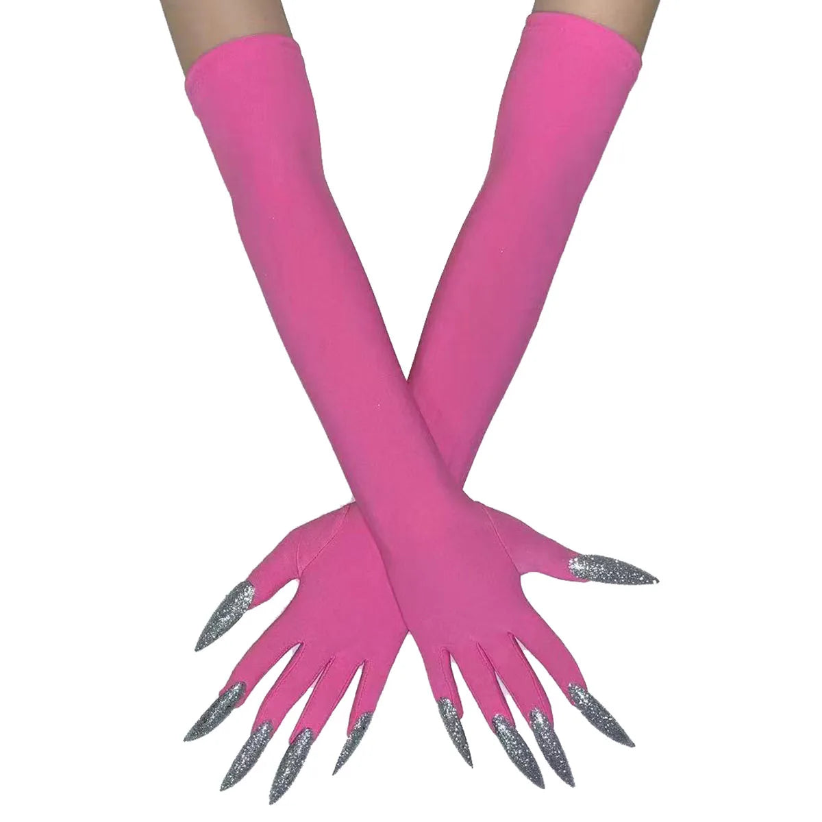 Cool Halloween gloves Green Ghost claws Dress up gloves Fashion black long nails Cosplay Halloween funny gloves C068 - ZOOMNSTORE